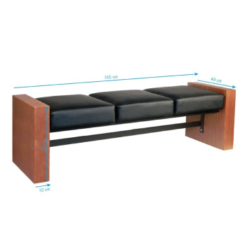 GABBIANO SOFA DO POCZEKALNI F013 CZARNA
